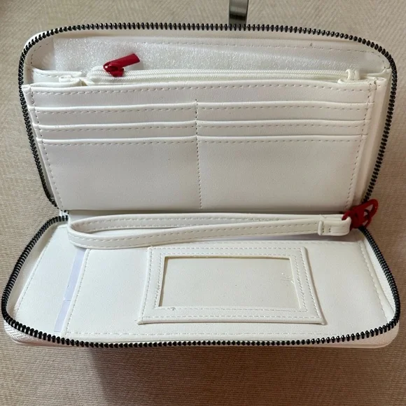 Betsey Johnson Black and White Newspaper Wristlet - Picture 15 of 15